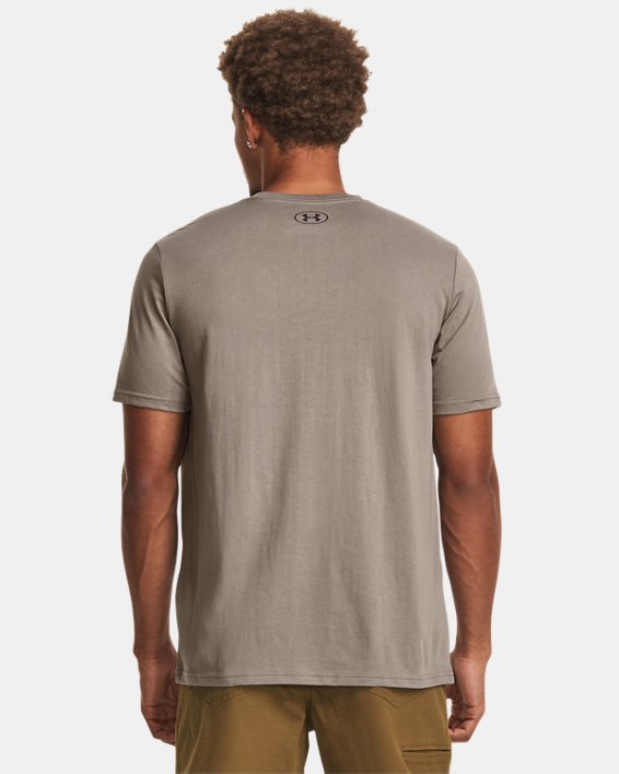 Men's UA Stacked Logo Fill T-Shirt, Gray, pdpMainDesktop image number 1